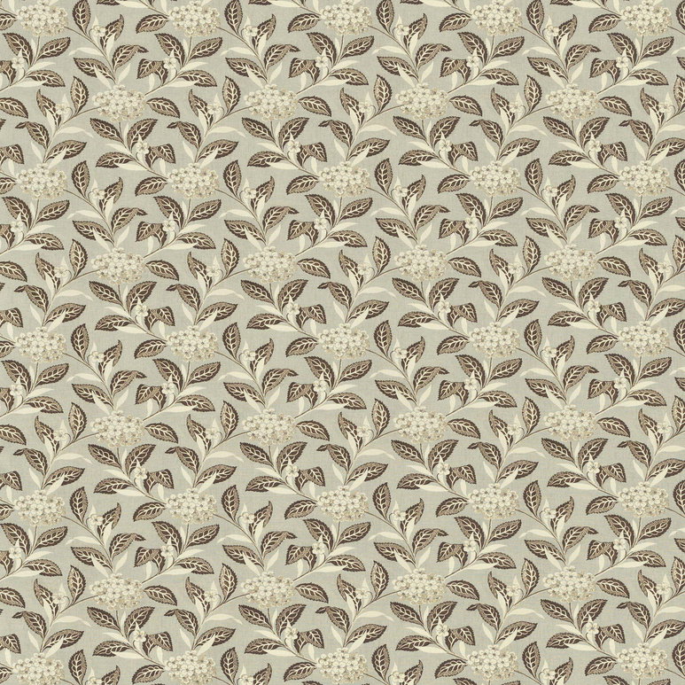 Lee Jofa Ortensia Brown/Celadon Fabric