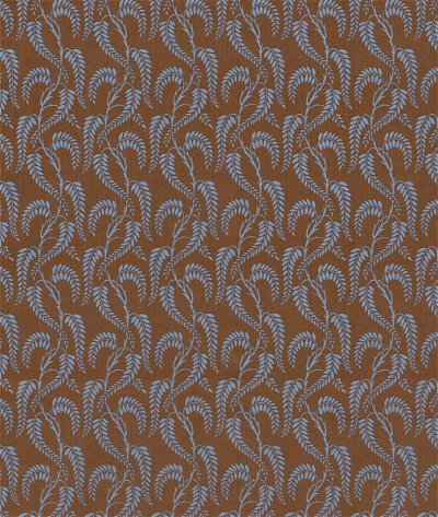 Lee Jofa Wisteria II Blue Brown Linen Fabric