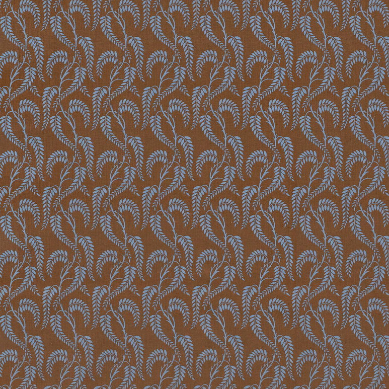 Lee Jofa Wisteria II Blue Brown Linen Fabric