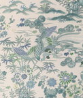 Lee Jofa Sakura Print Teal Fabric