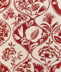 Lee Jofa Calathea Print Red Fabric