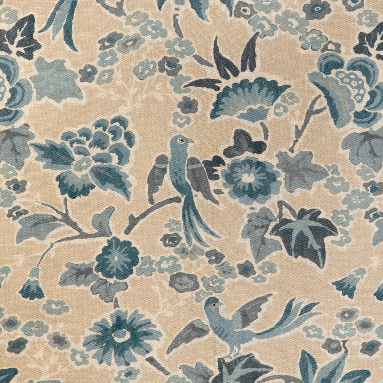Lee Jofa Posy Print Sand/Sky Fabric