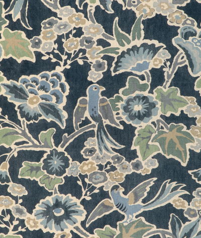 Lee Jofa Posy Print Denim/Slate Fabric