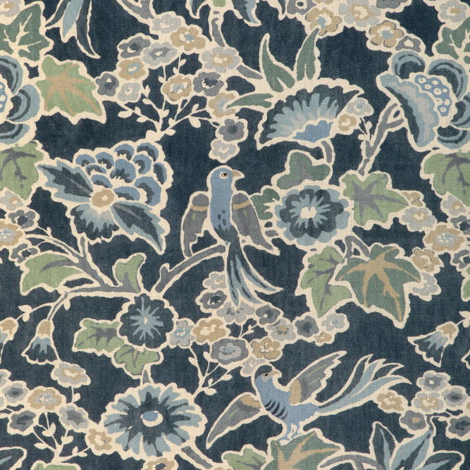 Lee Jofa Posy Print Denim/Slate Fabric