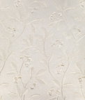 Lee Jofa Iris Embroidery Ivory Fabric