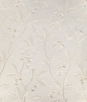 Lee Jofa Iris Embroidery Ivory Fabric
