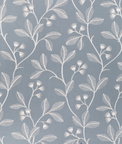 Lee Jofa Iris Embroidery Blue Fabric