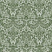 Lee Jofa Damask Dark Green Fabric