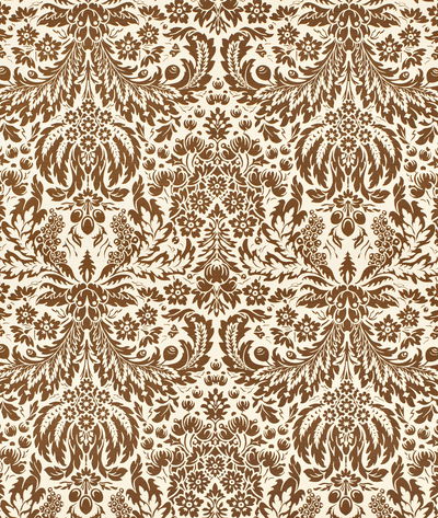 Lee Jofa Damask Brown Fabric