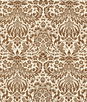 Lee Jofa Damask Brown Fabric