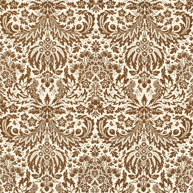 Lee Jofa Damask Brown Fabric