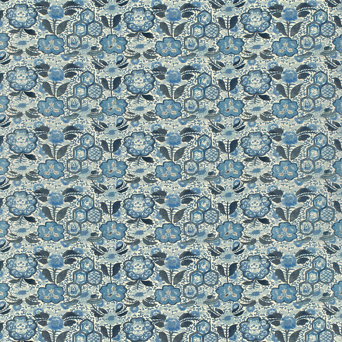 Lee Jofa Imari I Blue Fabric