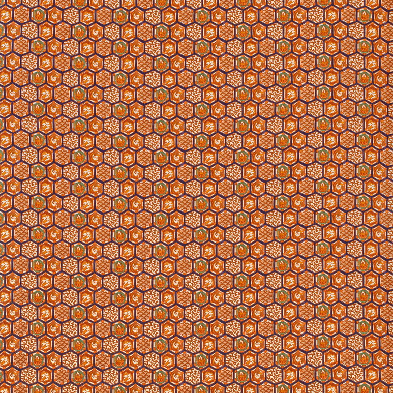 Lee Jofa Imari II Orange Fabric