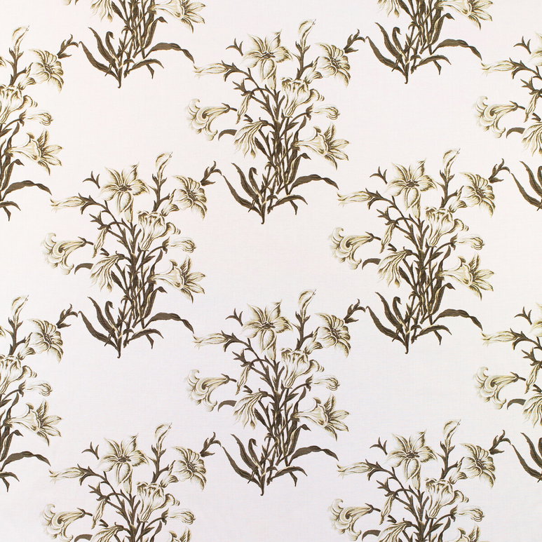 Lee Jofa Lilies Monochrome Fabric