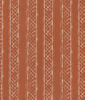 Lee Jofa Milos Blotched Stripe Terracotta Fabric