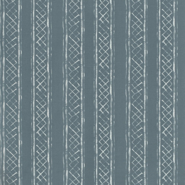 Lee Jofa Milos Blotched Stripe Blue Fabric