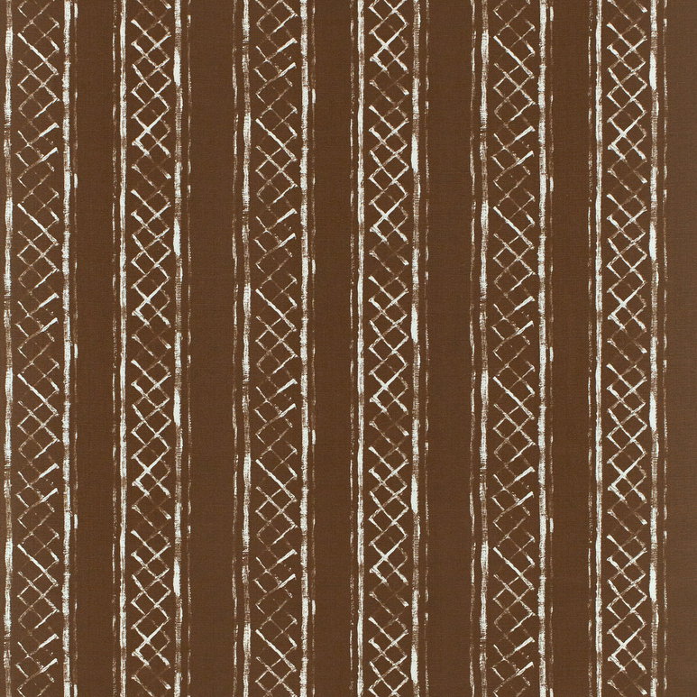 Lee Jofa Milos Blotched Stripe Brown Fabric