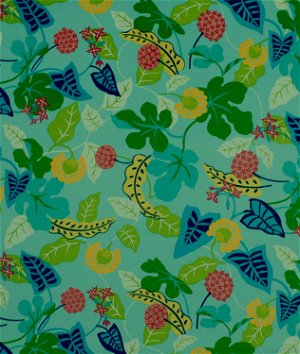 Robert Allen @ Home Baja Floral Turquoise Fabric