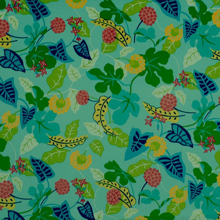 Robert Allen @ Home Baja Floral Turquoise Fabric
