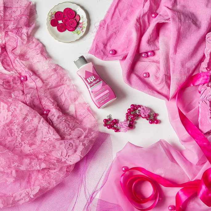 Rit DyeMore Liquid Synthetic Fiber Dye - Super Pink image 2 of 2