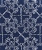 Duralee Roped In Navy Fabric