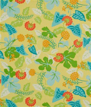 Robert Allen @ Home Baja Floral Embossed Lemon Fabric
