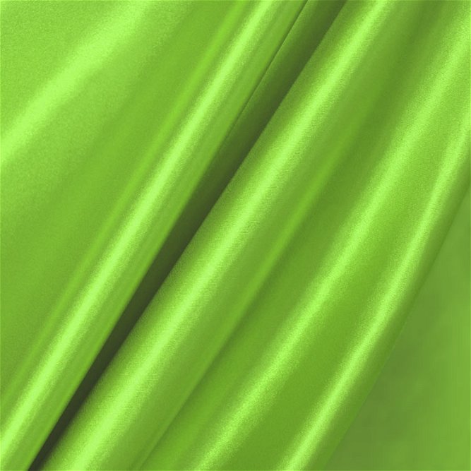 Lime Green Stretch Satin Fabric