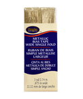 Wrights 7/8" Gold Metallic Lame Wide Single Fold Bias Tape - 3 Yards