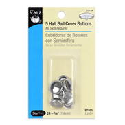 Dritz 5 Half Ball Cover Buttons -Size 24