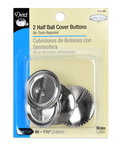 Dritz 2 Half Ball Cover Buttons - Size 60