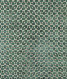 Robert Allen @ Home Velvet Geo Emerald Fabric