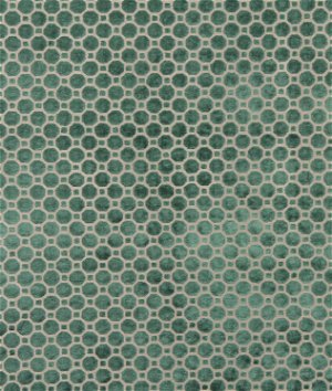 Robert Allen @ Home Velvet Geo Emerald Fabric