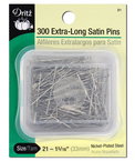 Dritz 300 Extra Long Satin Pins