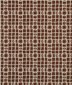 Robert Allen @ Home Lattice Graph Copper Fabric