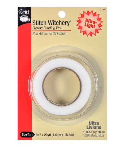 Dritz Stitch Witchery Ultra Light Weight - 5/8 inch x 20 Yards
