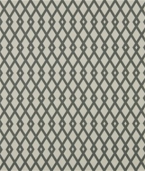 Robert Allen @ Home Graphic Fret Greystone Fabric