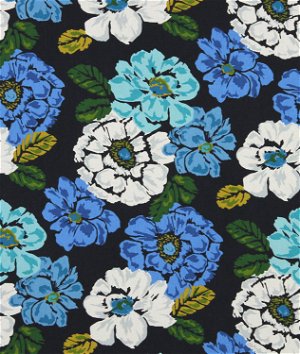 Robert Allen @ Home Brushed Floral Ultramarine Fabric