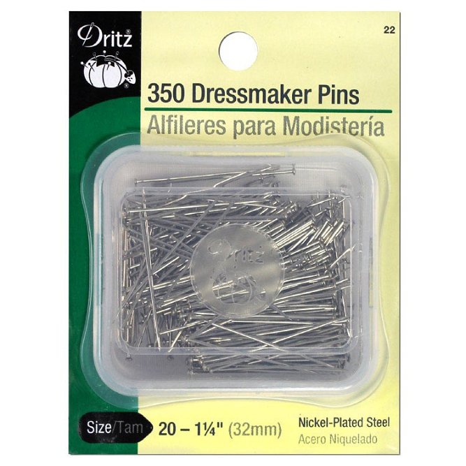 Dritz 350 Dressmaker Pins - Size 20