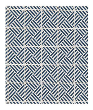 Robert Allen Contract Triangulation Cobalt Fabric