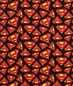 DC Comics Superman Logo Flannel Fabric