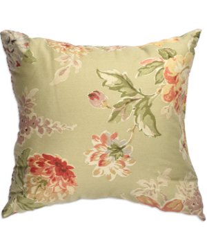 16" x 16" Flourish Sage Premium Decorative Pillow