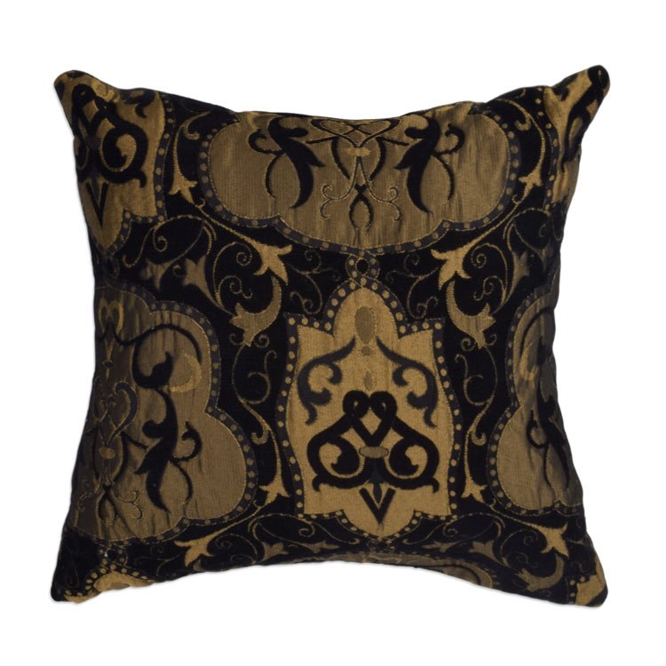 15" x 15" Puffed Up Black Premium Decorative Pillow