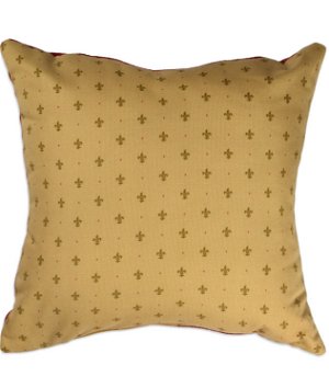16" x 16" Sword Lily Gold Premium Decorative Pillow