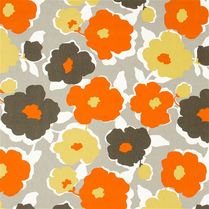Robert Allen @ Home Top Floral Orange Crush Fabric