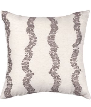 16" x 16" Wave Length Gray Premium Decorative Pillow
