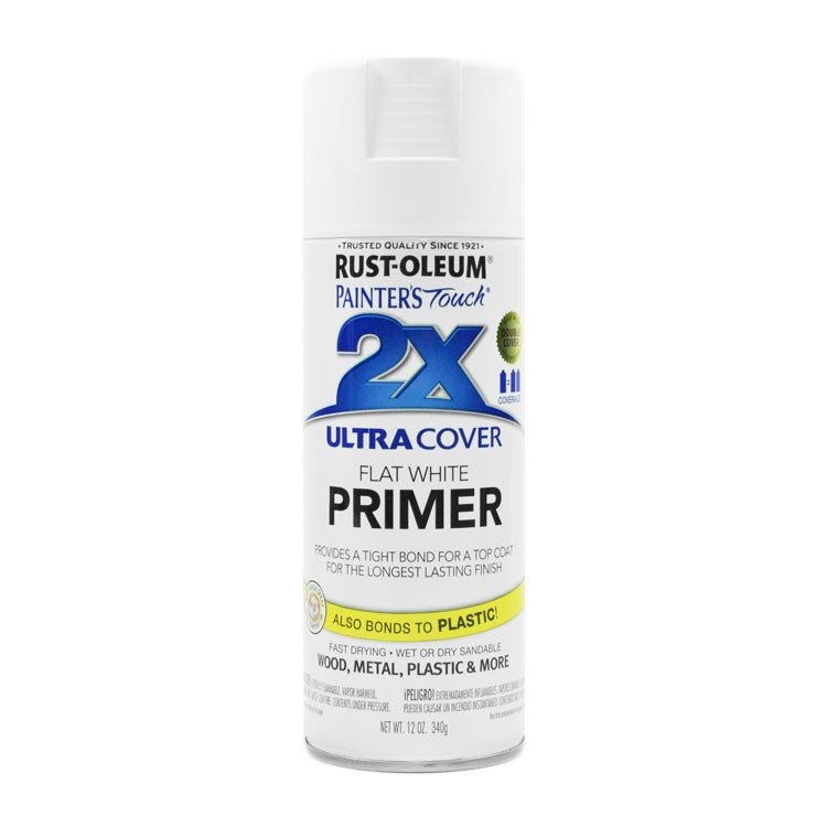 Rust-Oleum 12oz 2x Painter's Touch Ultra Cover Spray Paint White Primer