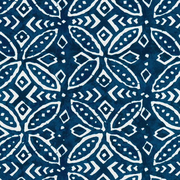 ED Ellen DeGeneres Outdoor Merida Indigo Fabric image 1 of 2