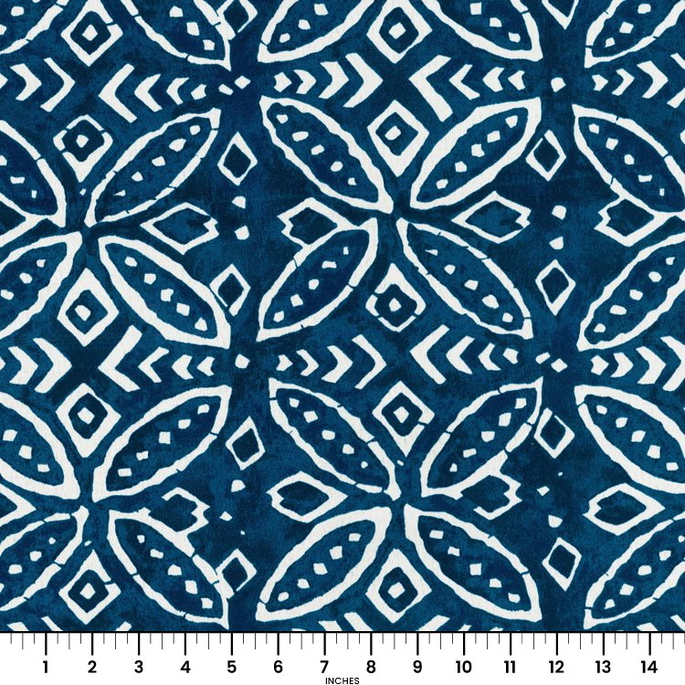 ED Ellen DeGeneres Outdoor Merida Indigo Fabric image 2 of 2