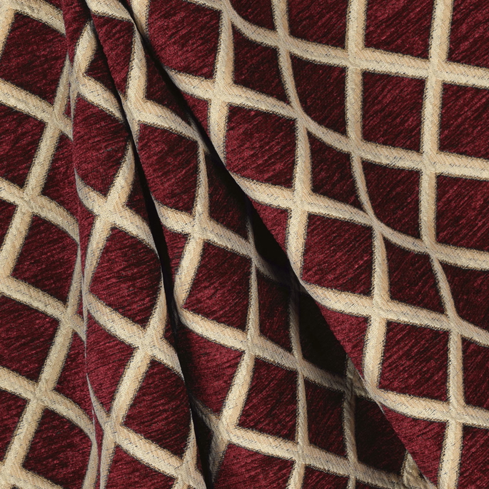 Kaslen Saxon 2222 Crimson Fabric image 3 of 3