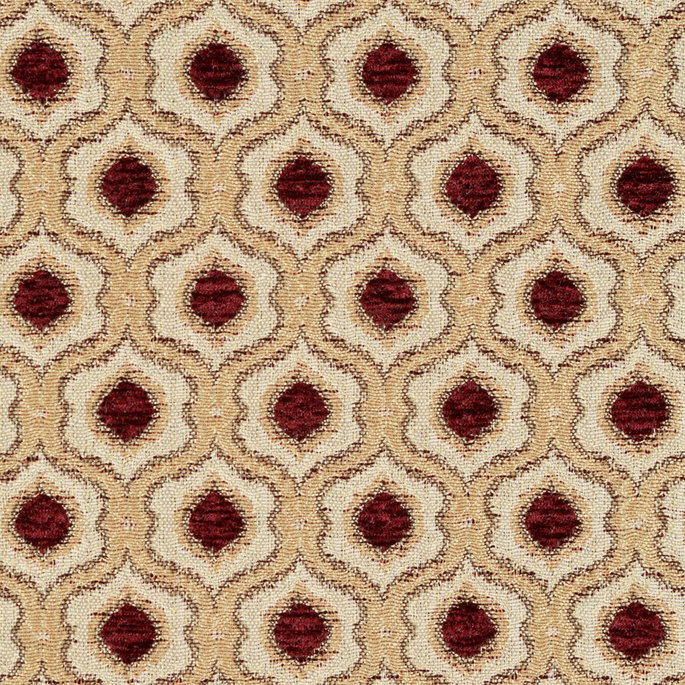 Kaslen Saxon 3567 Crimson Fabric image 2 of 3